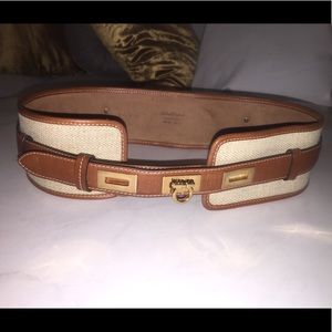 Salvatore Ferragamo Wide Waist Cinch Belt